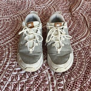 Nike Women’s Crater Remixa Gray and White Casual Sneakers